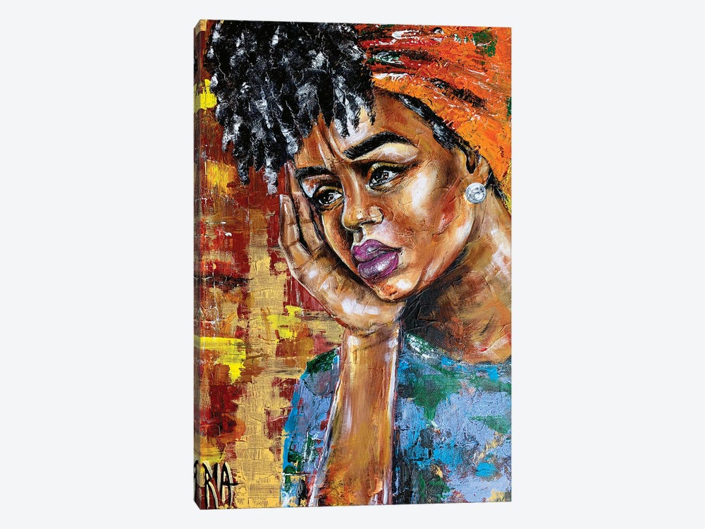 Her Shattered Thoughts by Artist Ria 1-piece Canvas Print