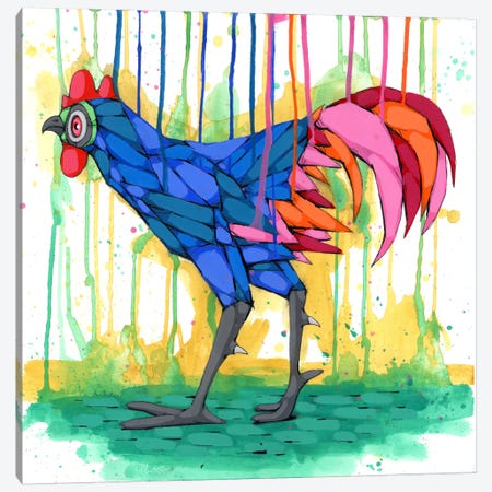 Cool Rooster Canvas Print #RIC77} by Ric Stultz Canvas Wall Art
