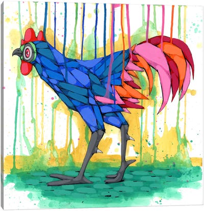 Cool Rooster Canvas Art Print - Ric Stultz