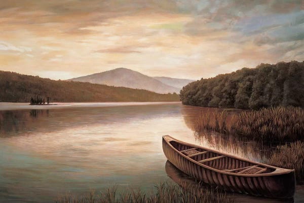 Rowboats: Reflections on the lake II by Richard Dunahay