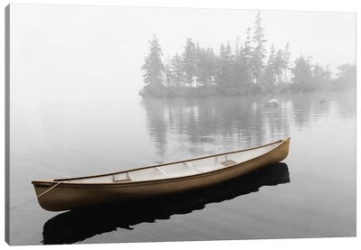 Lone Canoe Canvas Art Print