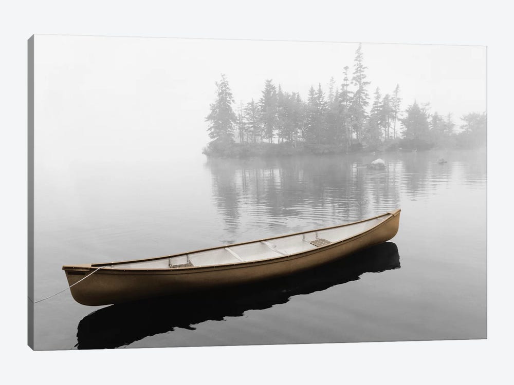 Lone Canoe by Rig Studios 1-piece Canvas Print