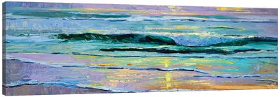 Pacific Sunset Canvas Art Print - Wave Art