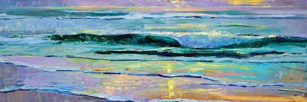Large Coastal Art - Canvas Prints: Pacific Sunset by Marie Massey