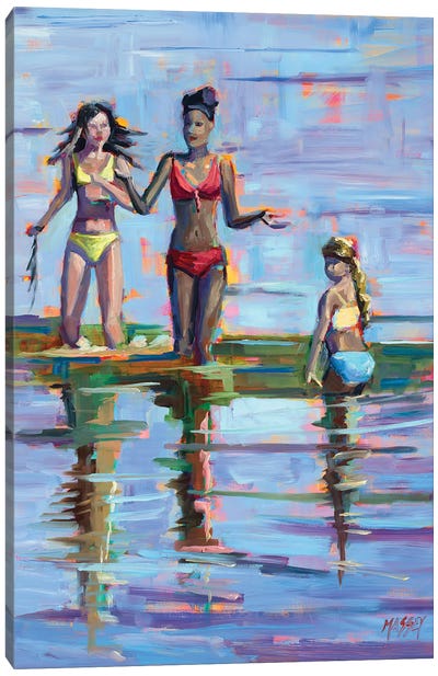 Girls Just Want To Have Fun Canvas Art Print - Marie Massey