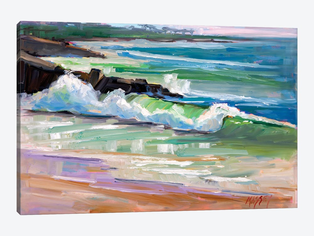 Autumn Waves, Plein Air by Marie Massey 1-piece Canvas Print