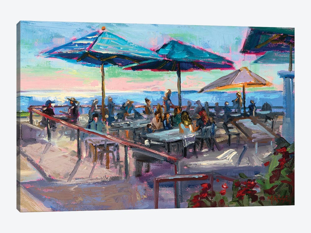 Seaside Dining by Marie Massey 1-piece Canvas Art Print