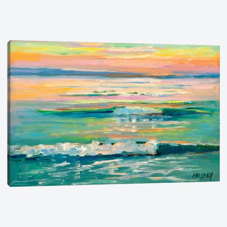 Twilight Waves Canvas Print #RIM115} by Marie Massey Canvas Artwork