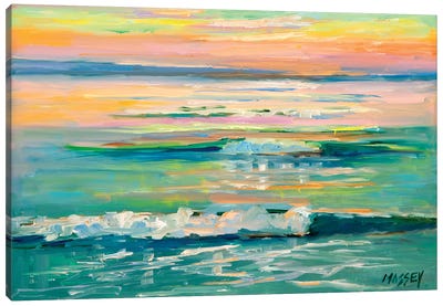 Twilight Waves Canvas Art Print - Wave Art