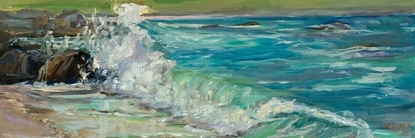 Rocky Beaches: Carmel Splash by Marie Massey