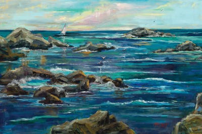 Asilomar Sails by Marie Massey acrylic art print