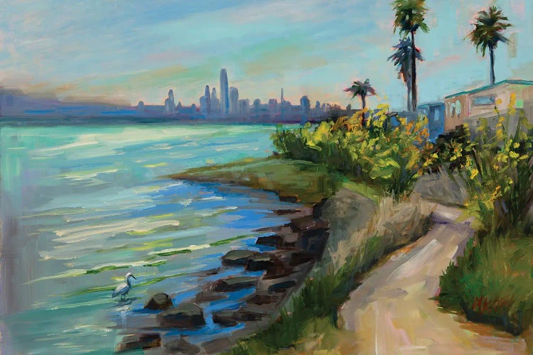 San Francisco On The Bay by Marie Massey wall art