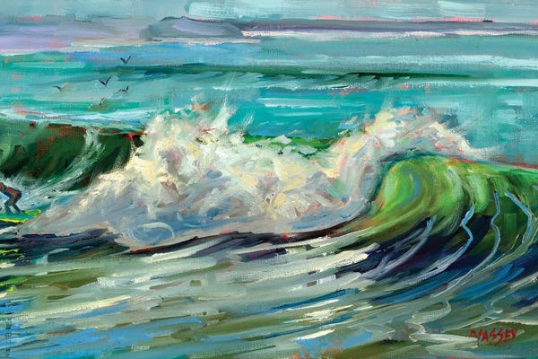 Fine Art Print: California Surfing by Marie Massey