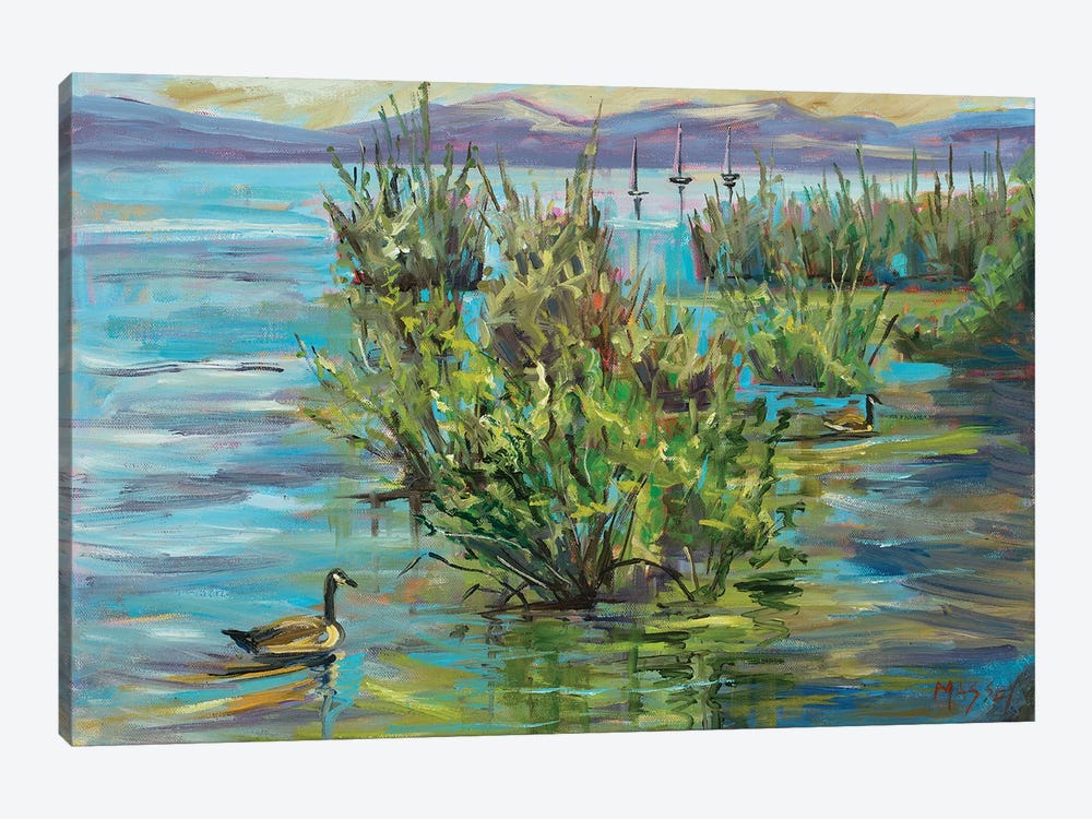 Lake Willows by Marie Massey 1-piece Canvas Art Print