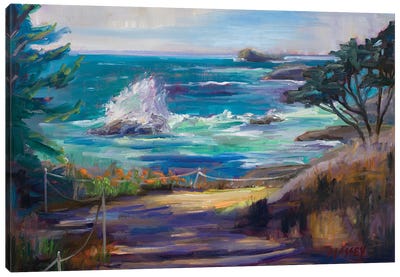 Call Of The West Canvas Art Print - Beach Sunrise & Sunset Art