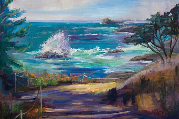 Large Coastal Art - Canvas Prints: Call Of The West by Marie Massey
