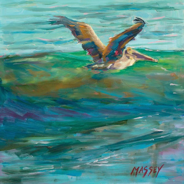 Abstract Bathroom: Catching The Wave by Marie Massey