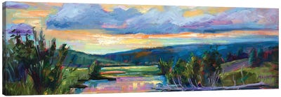 Evening Sonata Canvas Art Print - Sunrise & Sunset Art