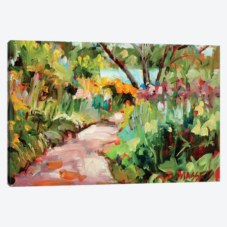 Garden Path Canvas Print #RIM28} by Marie Massey Canvas Wall Art