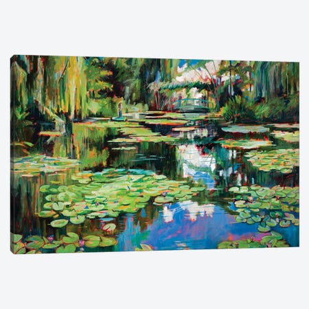 Homage To Monet Canvas Print #RIM30} by Marie Massey Art Print