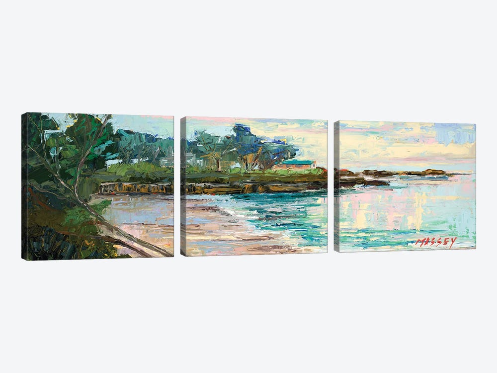 Windswept Shore by Marie Massey 3-piece Canvas Print