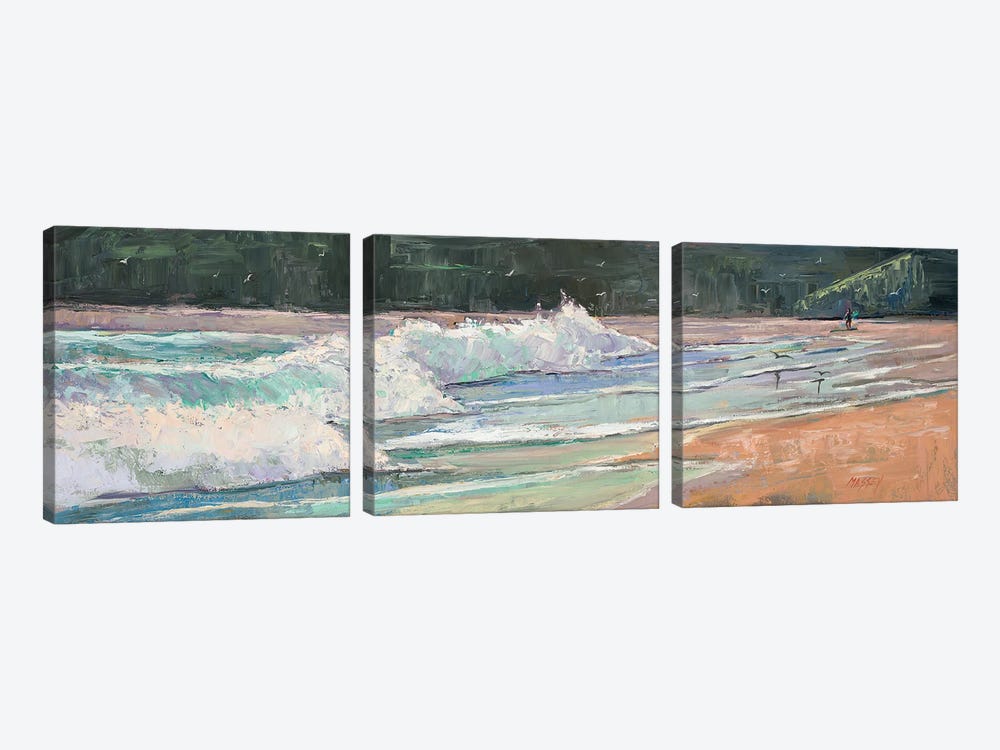 Davenport Surf by Marie Massey 3-piece Art Print