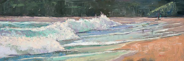 Large Coastal Art - Canvas Prints: Davenport Surf by Marie Massey