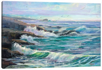 Ever And Ever Canvas Art Print - Rocky Beach Art