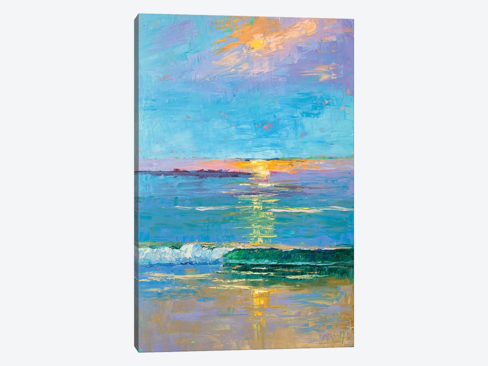 Carmel Beach Sunset by Marie Massey 1-piece Canvas Print
