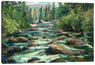 River Song Canvas Art Print - Plein Air Paintings