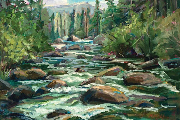 Plein Air Paintings: River Song by Marie Massey