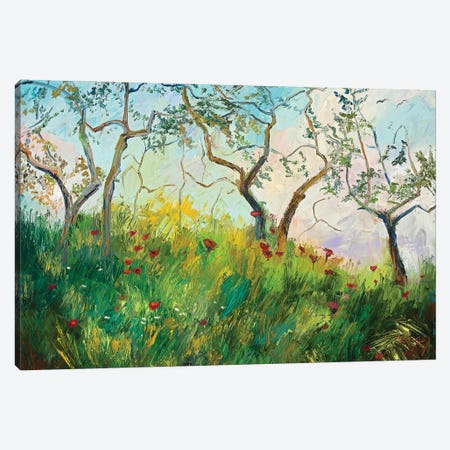 Spring'S Embrace Canvas Print #RIM51} by Marie Massey Art Print