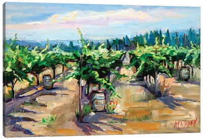 Mountain Winery Canvas Art Print - Vineyard Art
