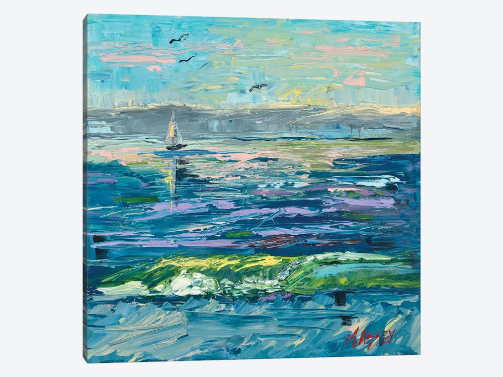 Sailing Cerulean Seas by Marie Massey 1-piece Canvas Art