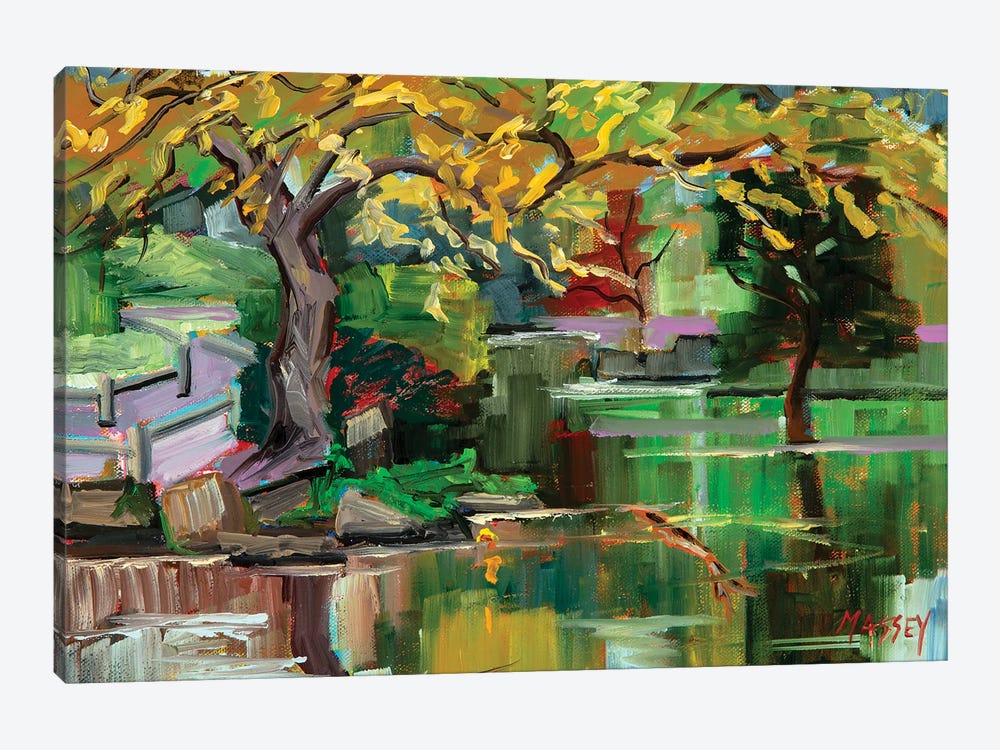 Tea Garden by Marie Massey 1-piece Canvas Print