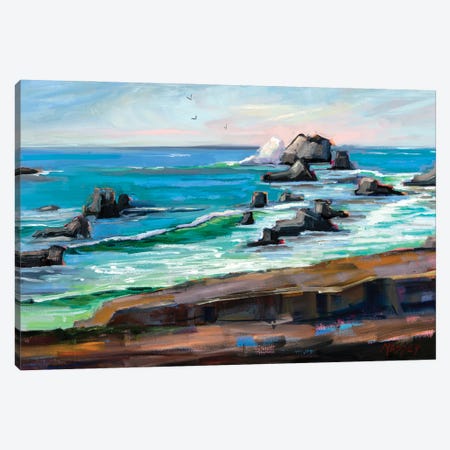 Wild Coast California Canvas Print #RIM72} by Marie Massey Canvas Print