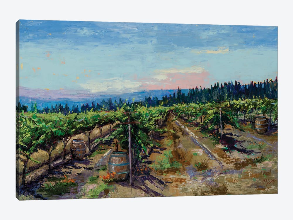 Mountain Vineyard by Marie Massey 1-piece Art Print