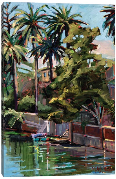 On The Lagoon Canvas Art Print - Marie Massey