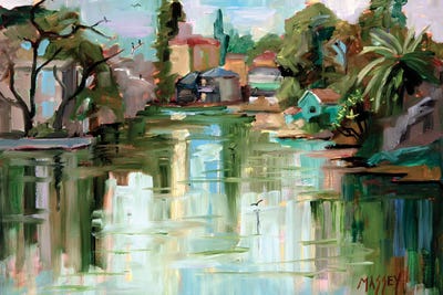 Island Lagoon by Marie Massey canvas print