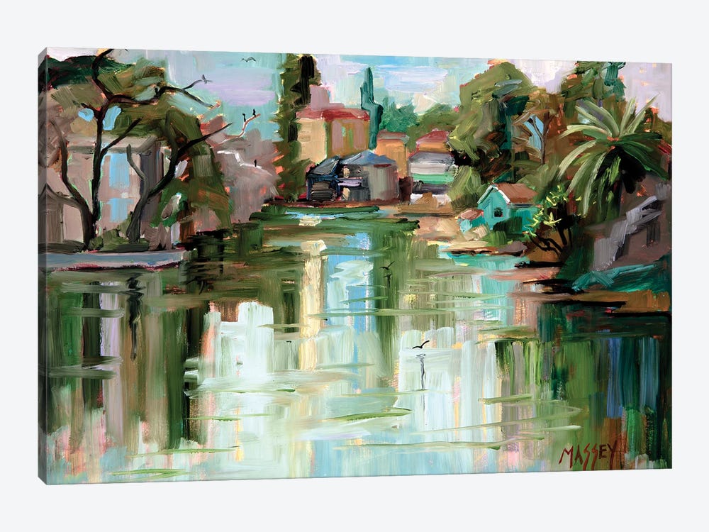 Island Lagoon by Marie Massey 1-piece Canvas Print