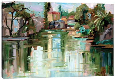 Island Lagoon Canvas Art Print - Marie Massey