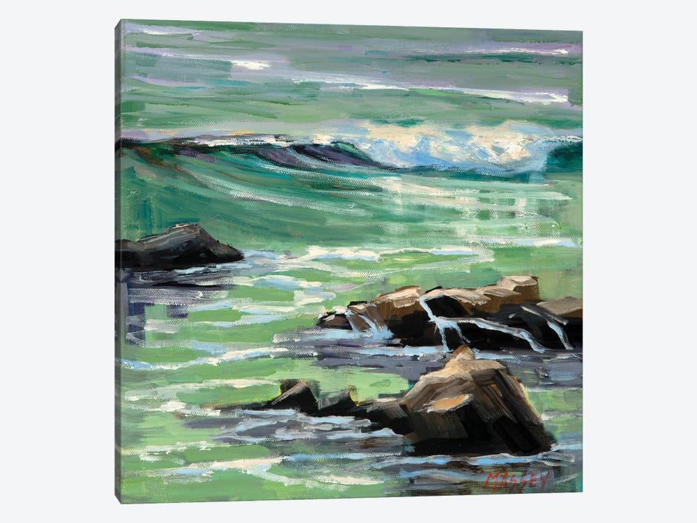 Shimmering Wave by Marie Massey 1-piece Canvas Artwork