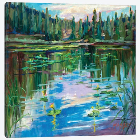 Nymph Lake Canvas Print #RIM94} by Marie Massey Canvas Wall Art