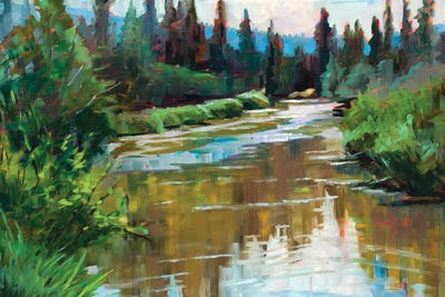 River Rhapsody by Marie Massey metal wall art