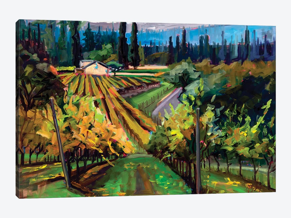 Autumn Vineyard by Marie Massey 1-piece Art Print