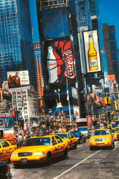 Times Square: Yellow Times Square by Marco Barberio