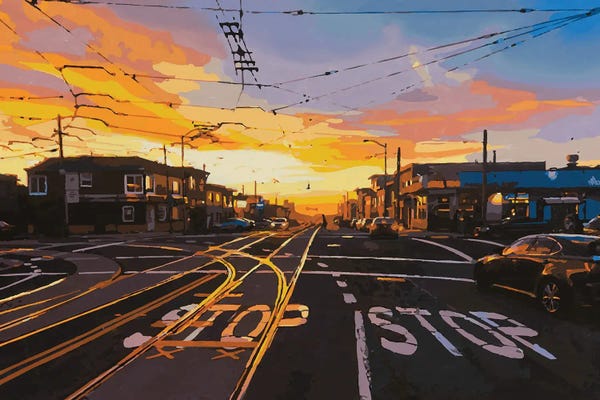 Marco Barberio: Sunset Street by Marco Barberio