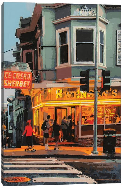 Swensen's San Francisco Canvas Art Print - Marco Barberio