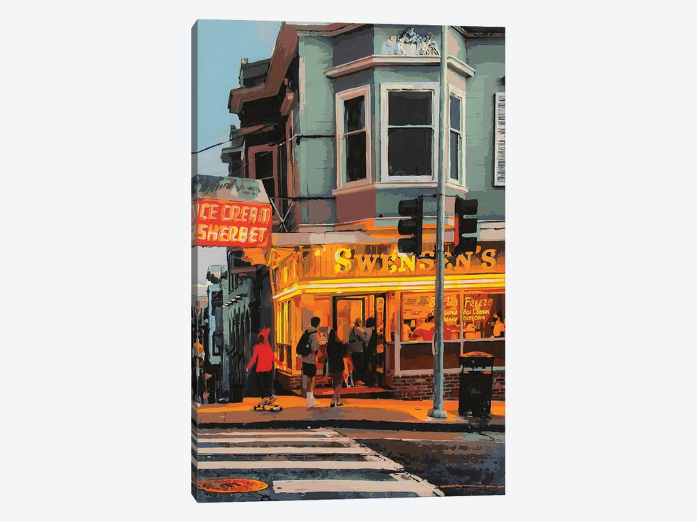Swensen's San Francisco by Marco Barberio 1-piece Canvas Art