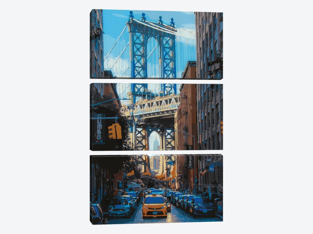 Dumbo New York City by Marco Barberio 3-piece Canvas Art